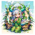 富士山とドラゴン着ぐるみ少女🐉🐲 2枚目