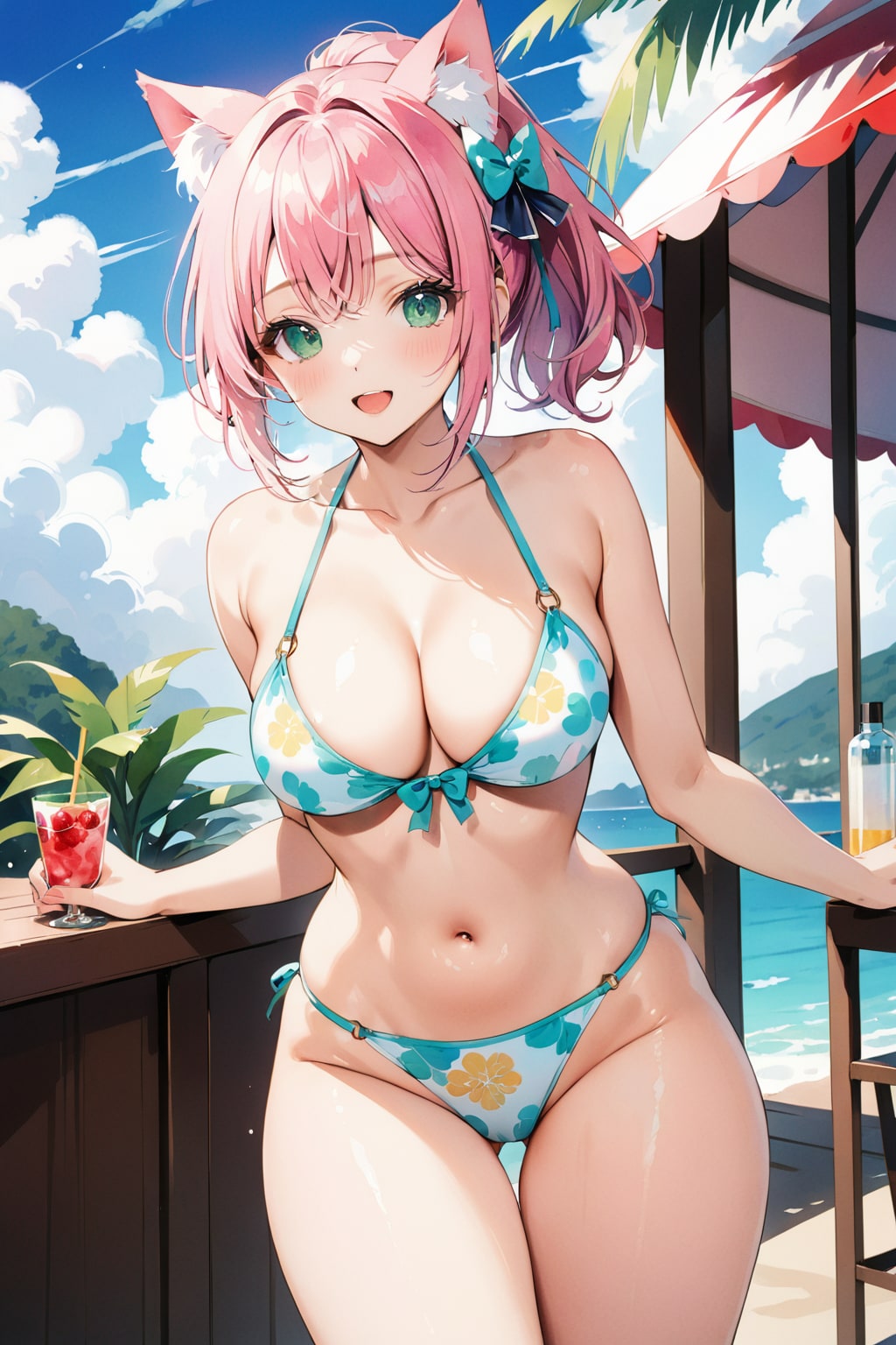 やっぱ旅行ってば南の島だよねぇ🏝🐱🎶