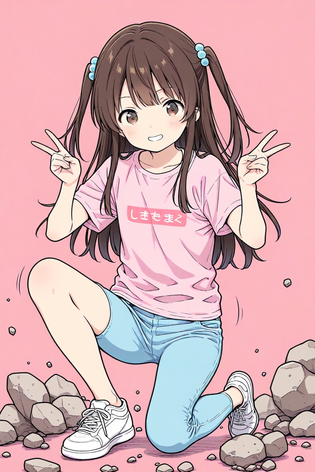 謎の勝利ポーズ