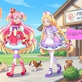キュアフレンディ、仔犬達のリハビリをキュアワンダフルと実施する 3枚目