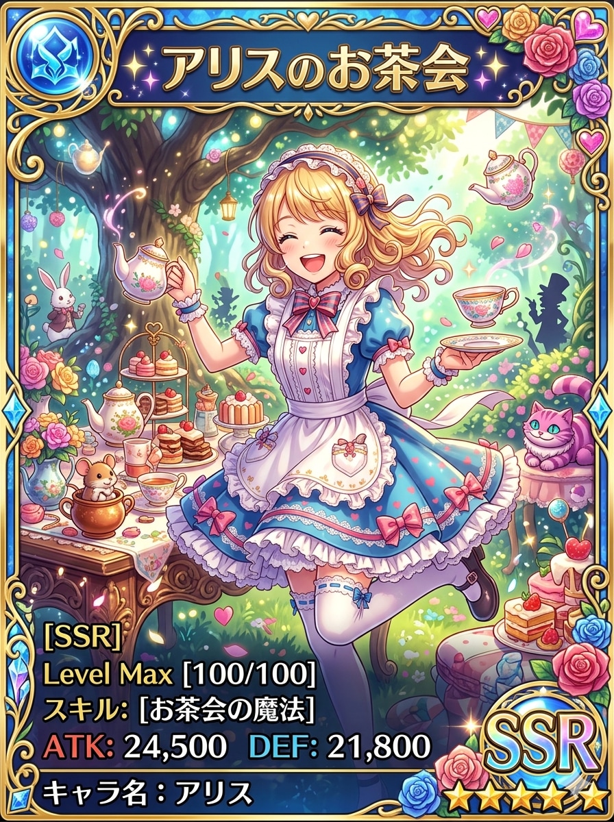 SSRカード「アリスのお茶会」