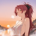 杏子の夕暮れ入浴 2枚目