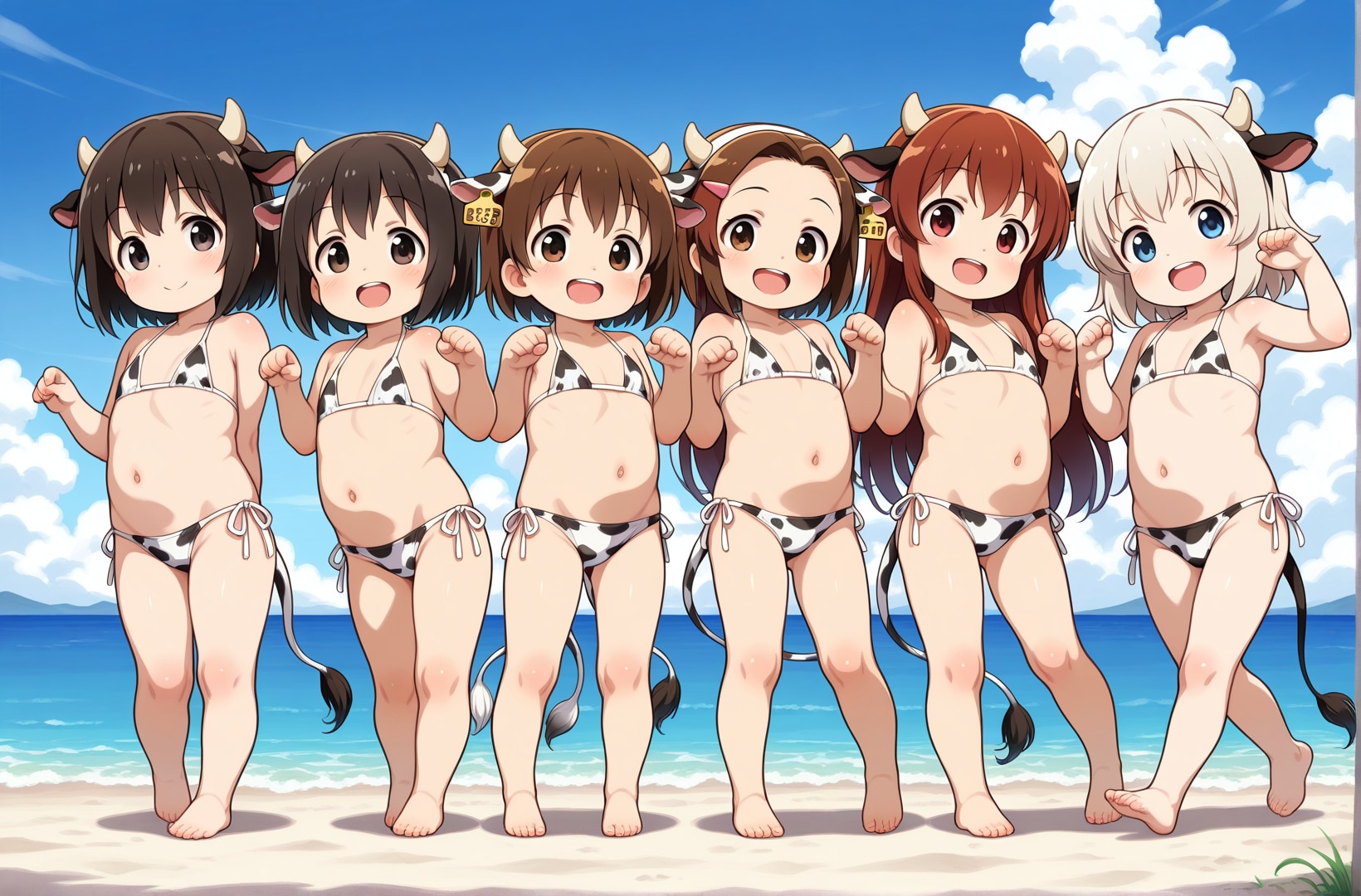 牛耳園児の海水浴