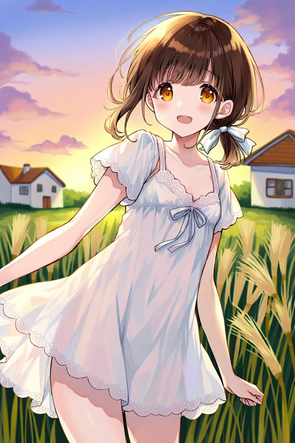 ひとつ結び娘
