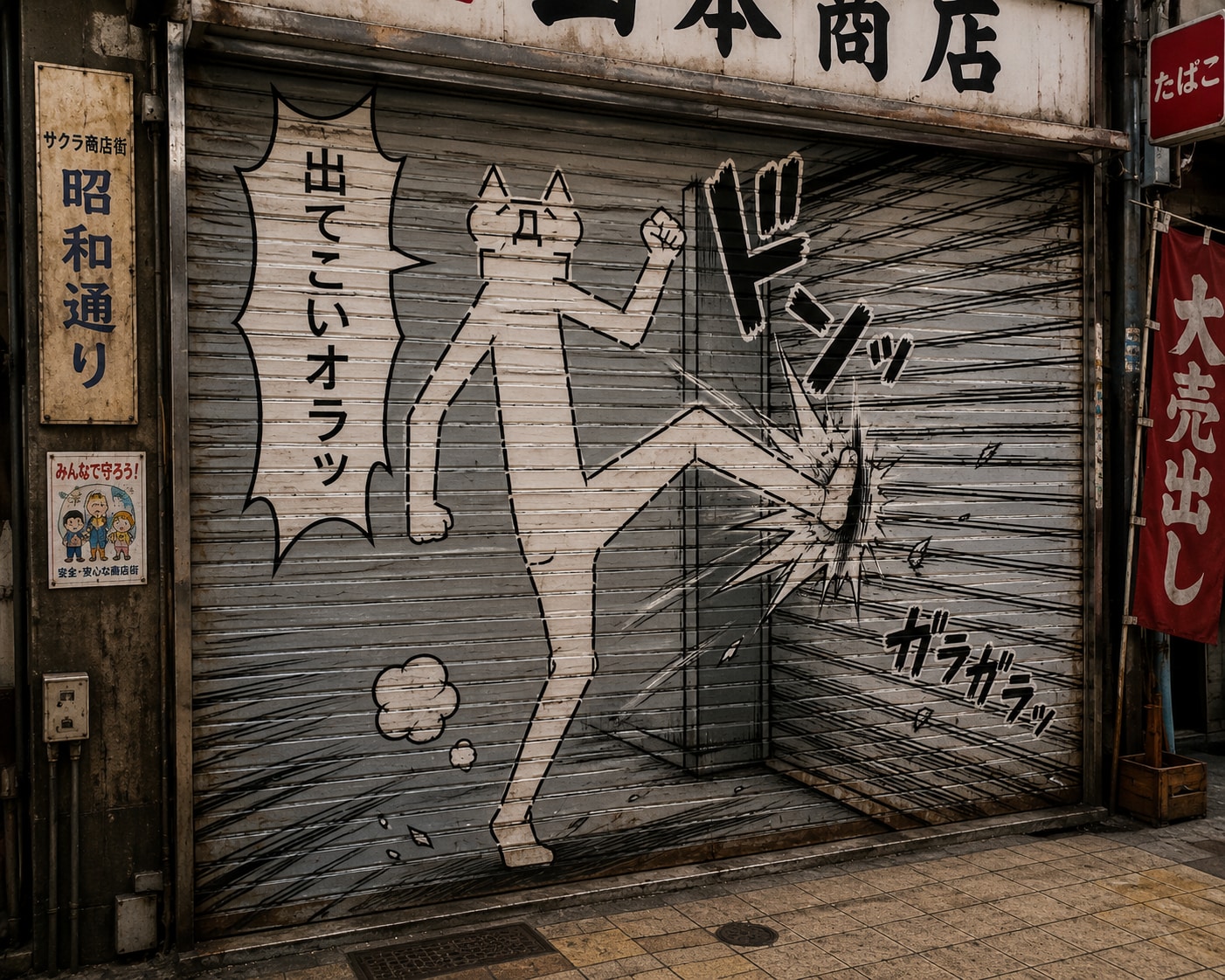蹴りたいシャッター | の人気AIイラスト・グラビア