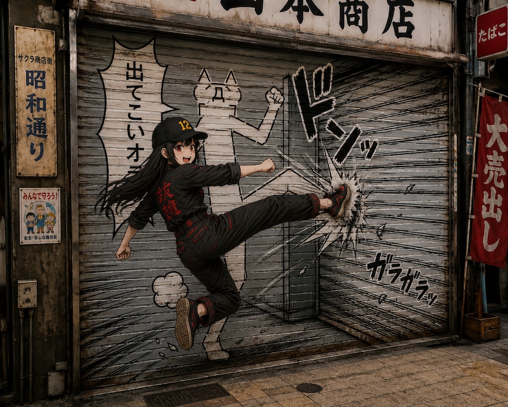 蹴りたいシャッター