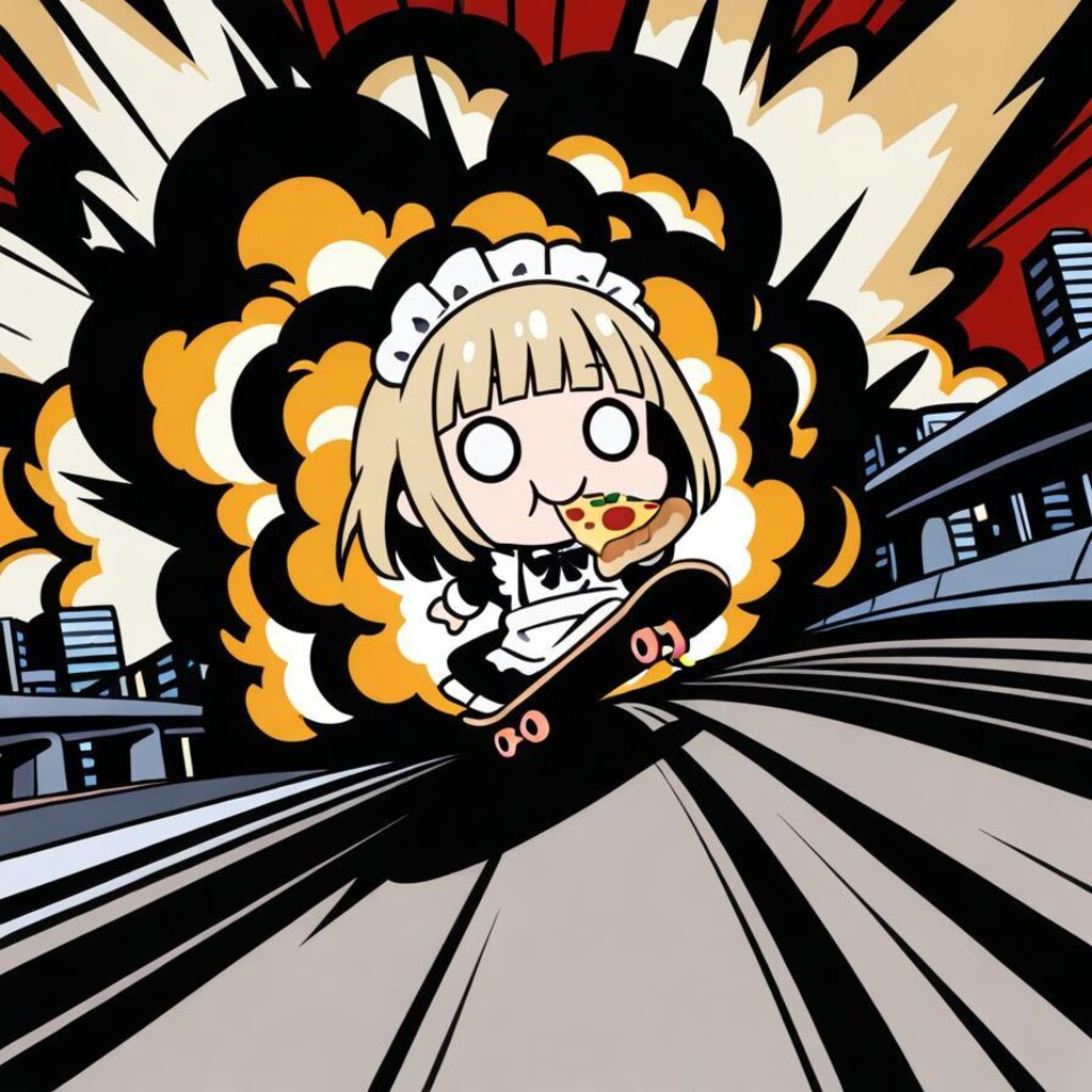 おジェットスケボーと共鳴しちゃう系メイドちゃん🛹💨💨💥💥💥