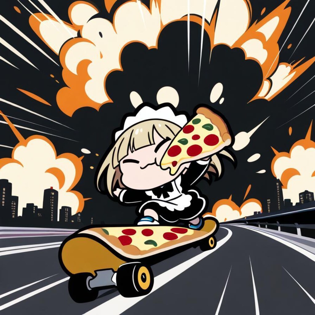 おジェットスケボーと共鳴しちゃう系メイドちゃん🛹💨💨💥💥💥