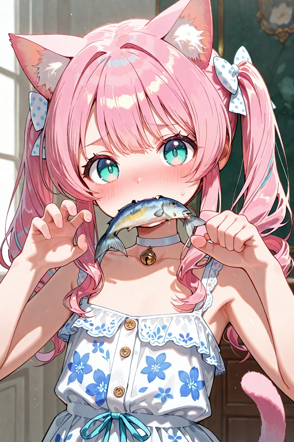 今日二回目の猫耳ピンクちゃん