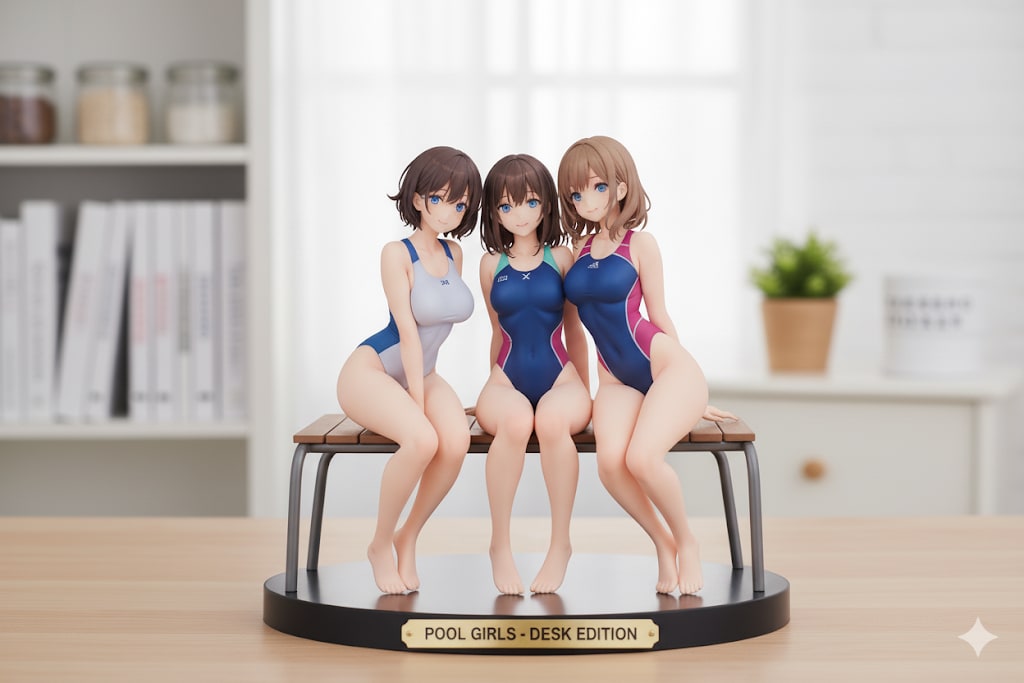 水泳部、三人娘