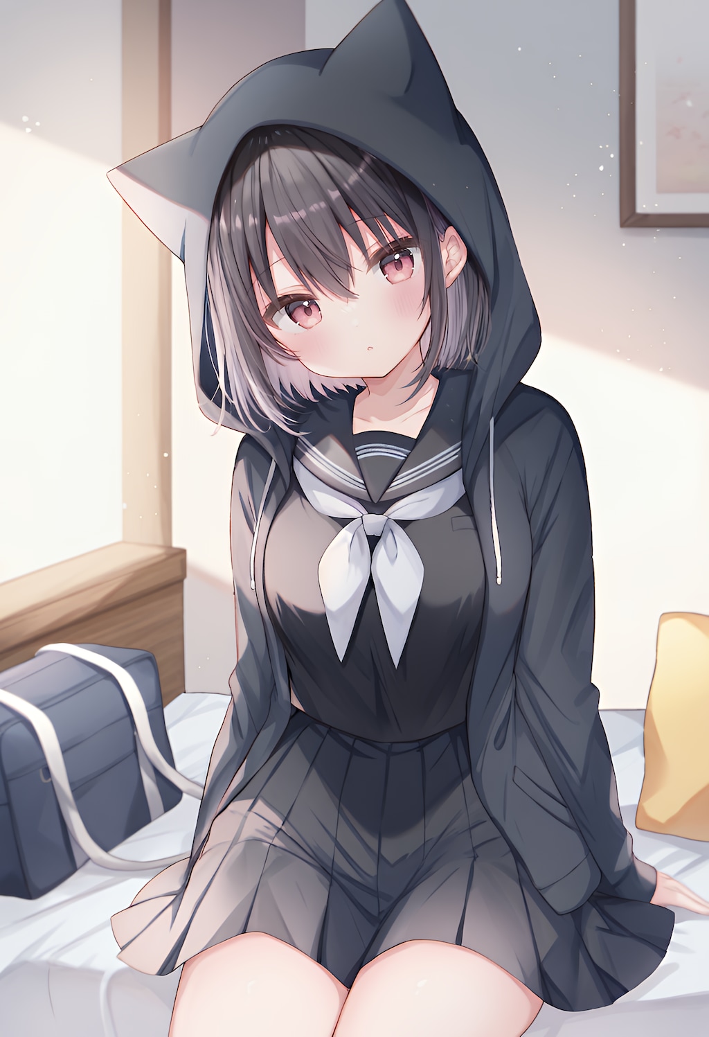 黒セーラーパーカー