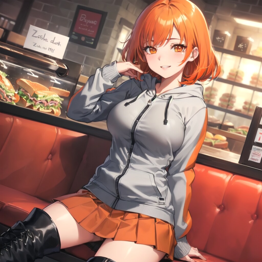サンドイッチを食べる女の子