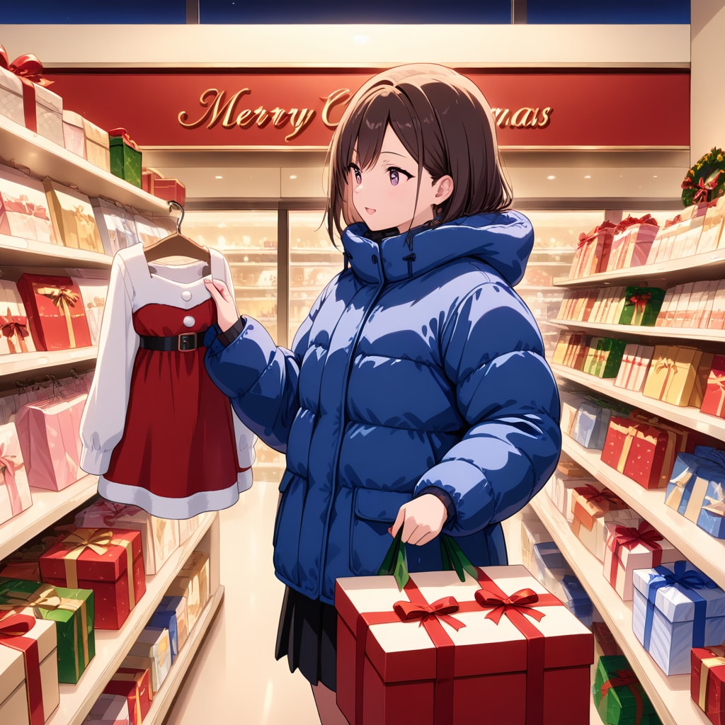 クリスマスプレゼントを購入中