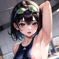 スク水のポロリ 2枚目
