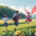 凧揚げ 5枚目