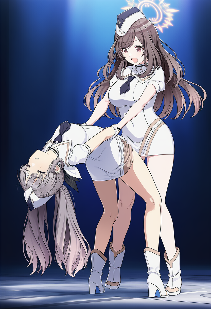 ブルアカオペレーター服　後ろ反り45