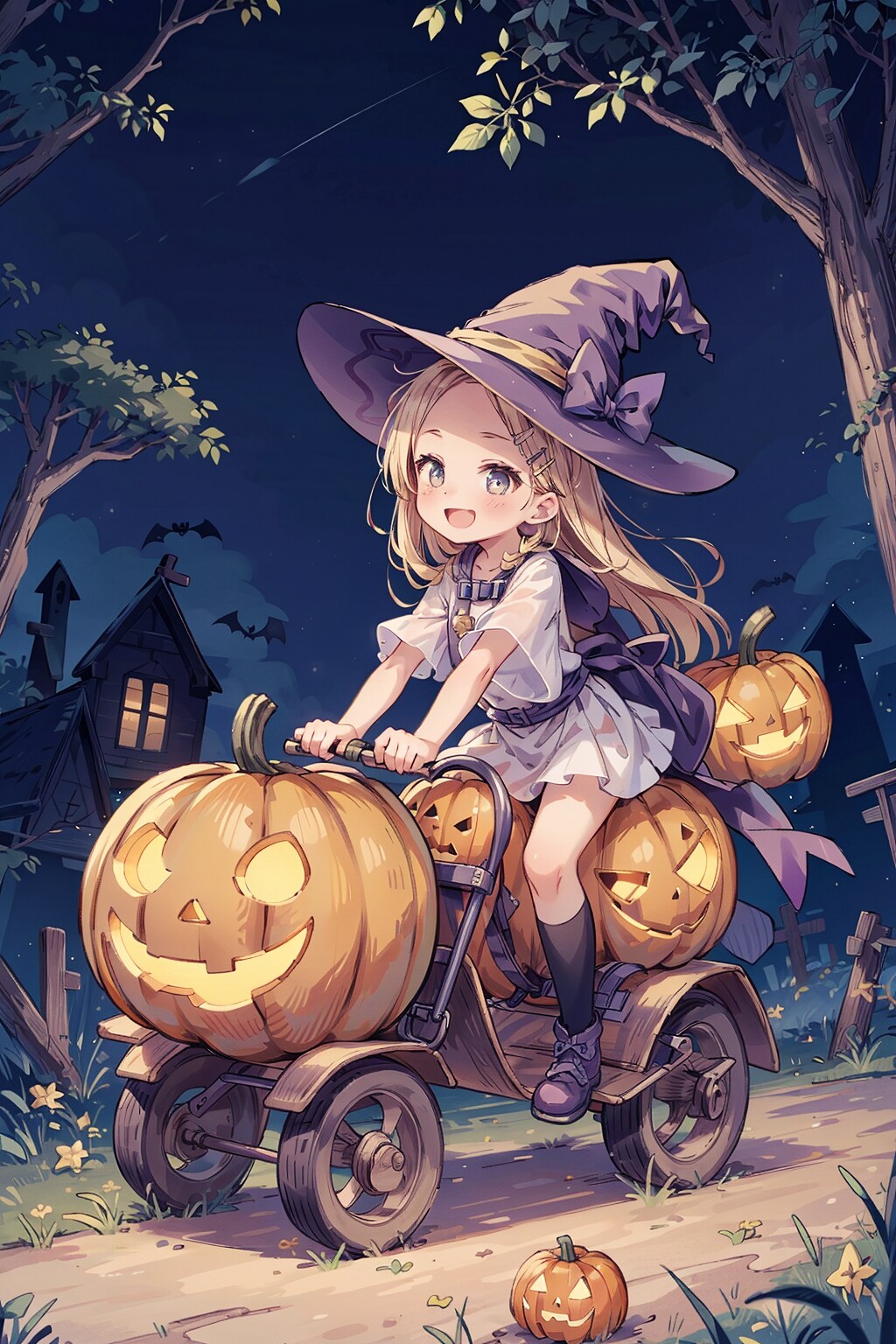 かぼちゃ戦車で魔女が来る