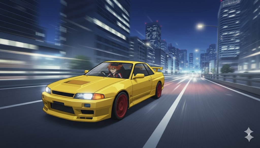 平日の深夜、首都高速で