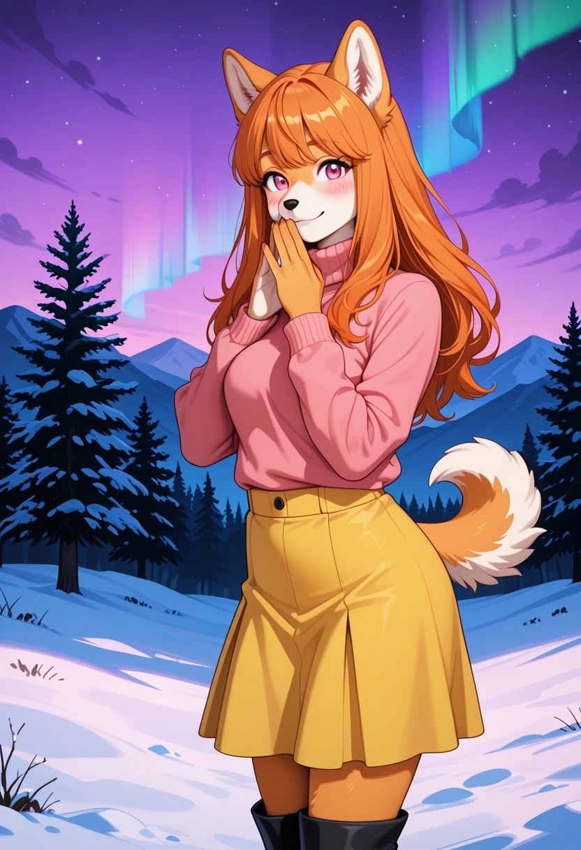 オーロラの夜 | の人気AIイラスト・グラビア