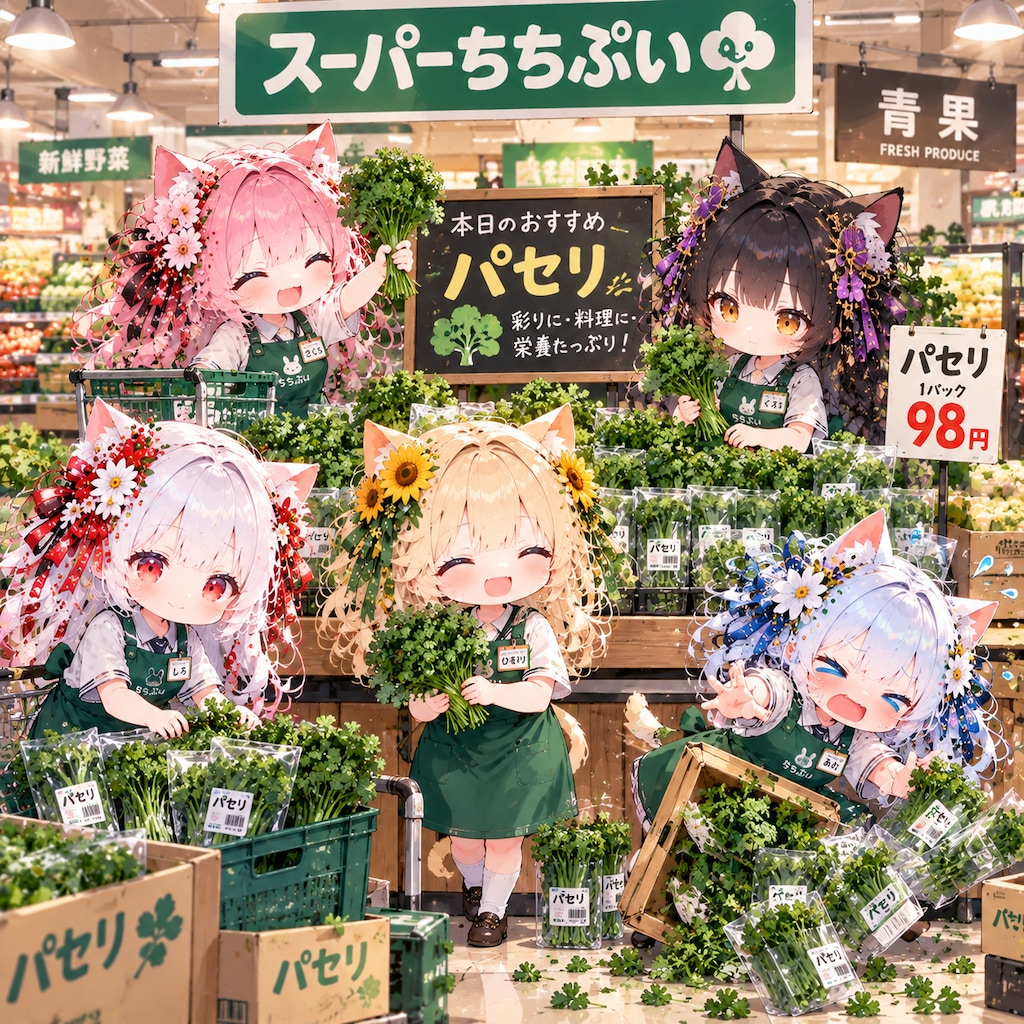 (🍎🦍🎺🌿)92.パ→「パセリ」ネコモ