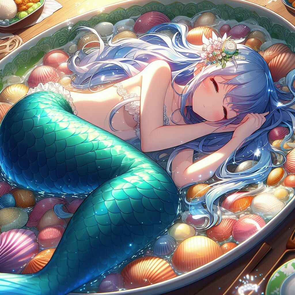 皿の上の人魚２