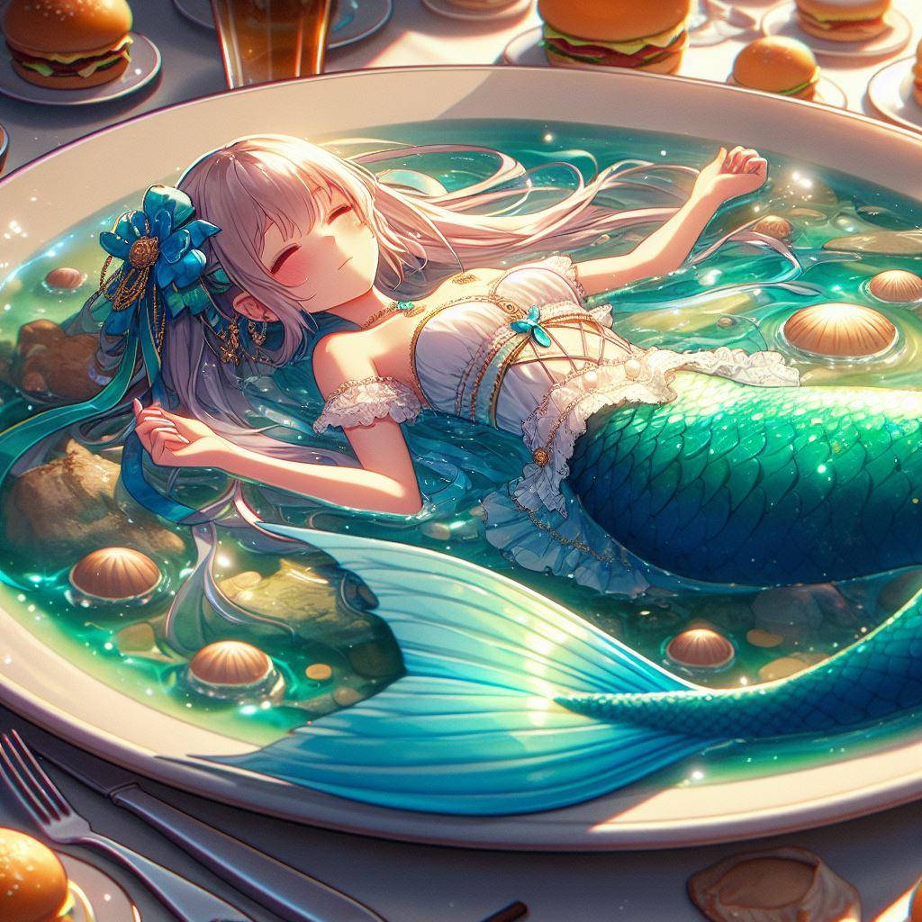 皿の上の人魚２