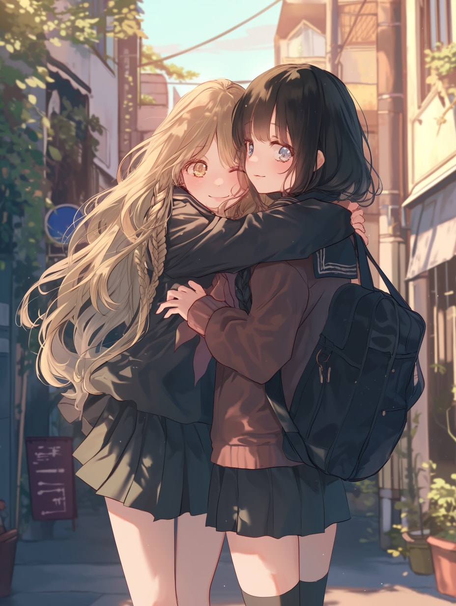 キスしたい二人のJK196