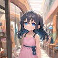 ウィンドウショッピングを楽しむ小さな女の子 8枚目
