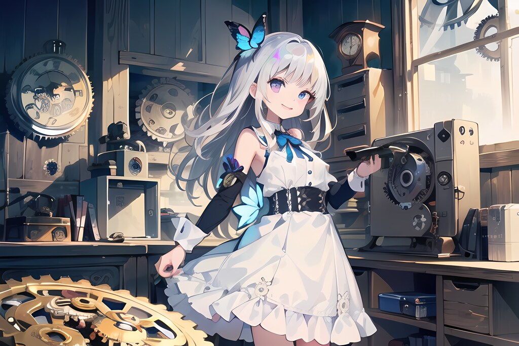 銀髪少女と歯車
