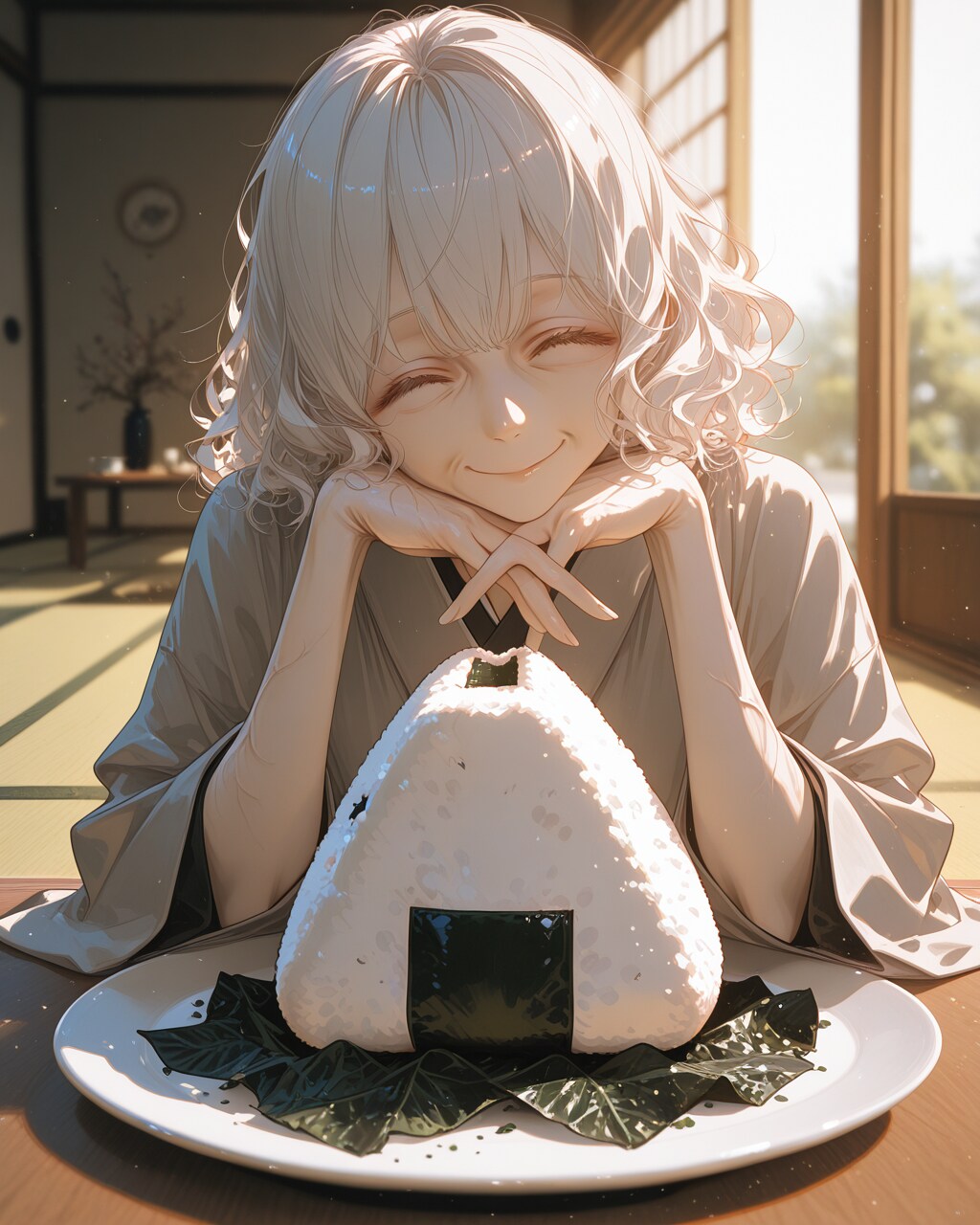 ばあがおにぎり作ったけ、食べな | の人気AIイラスト・グラビア
