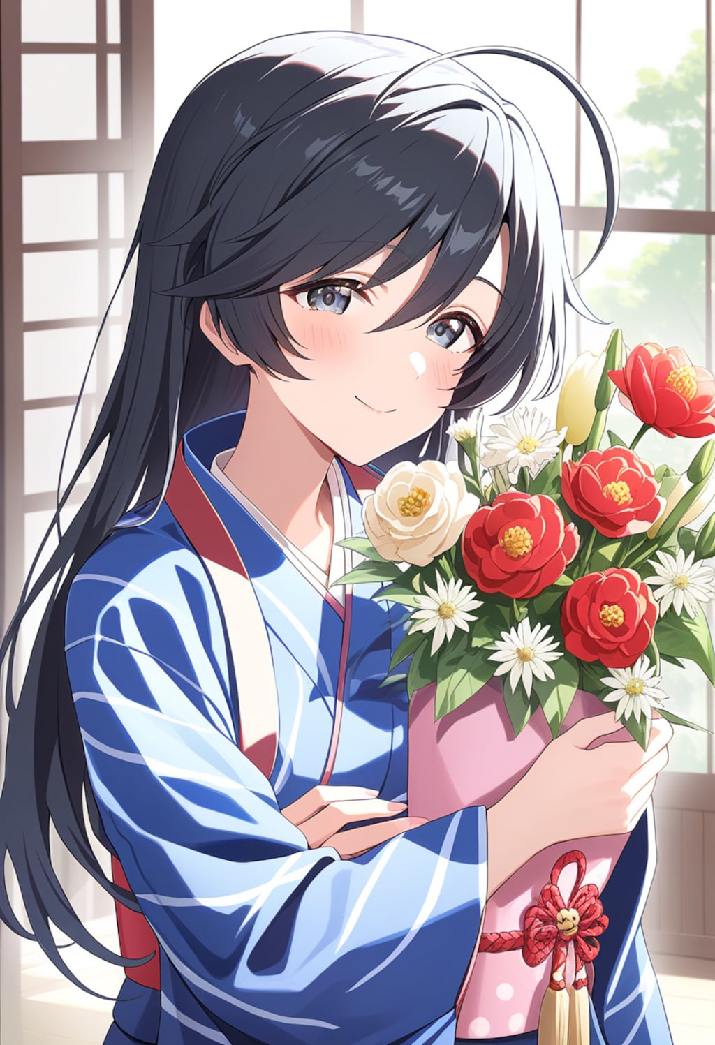 華道家の五十鈴さん