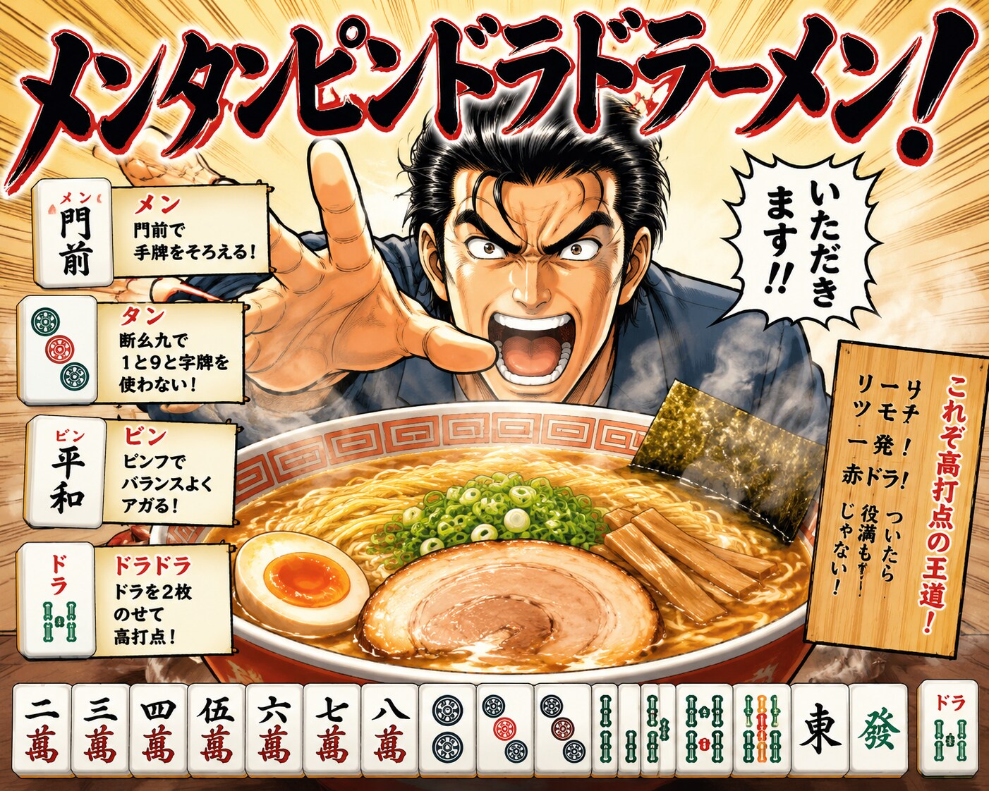 メンタンピン！ドラドラーメン！