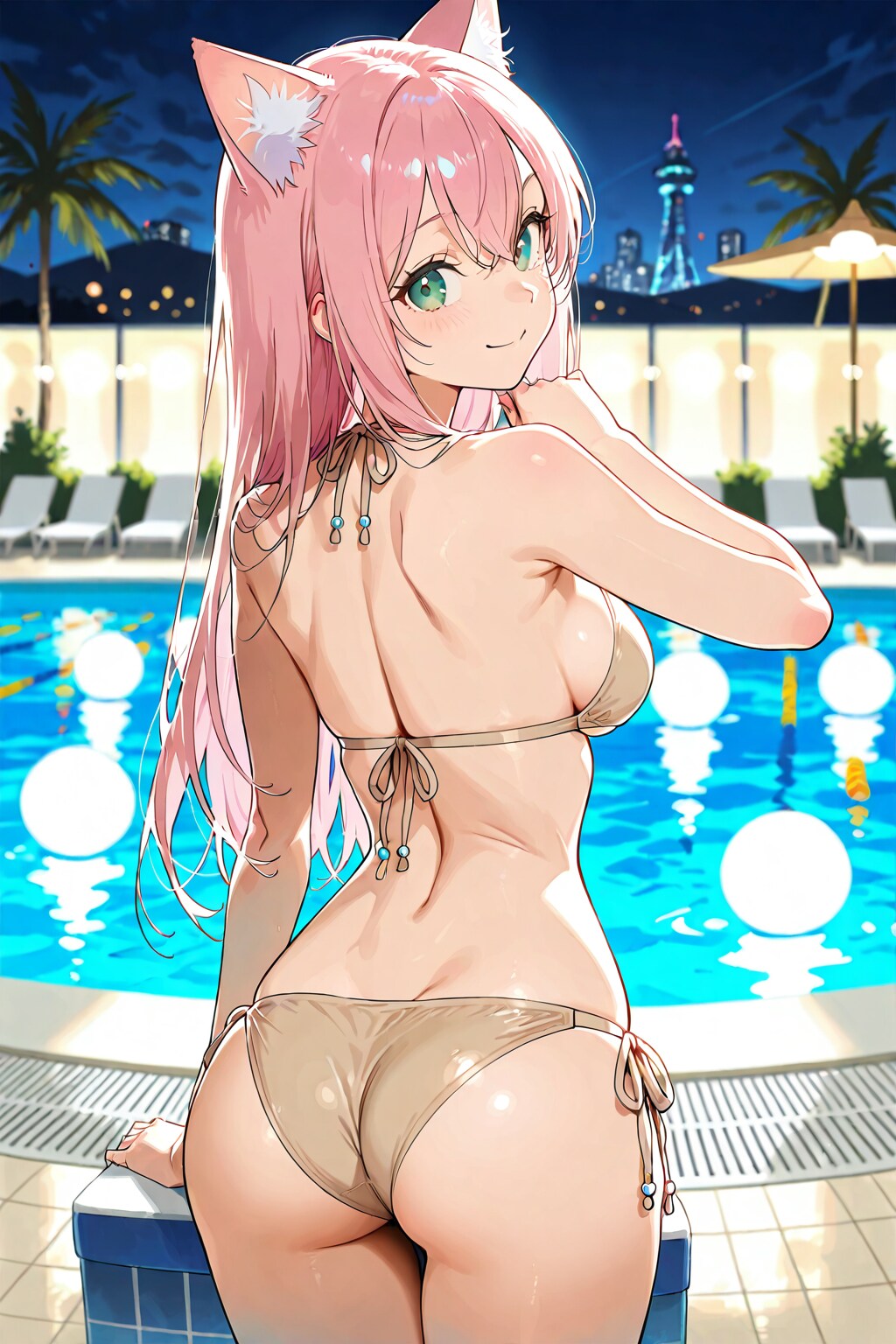 ベージュビキニ👙🐱✨