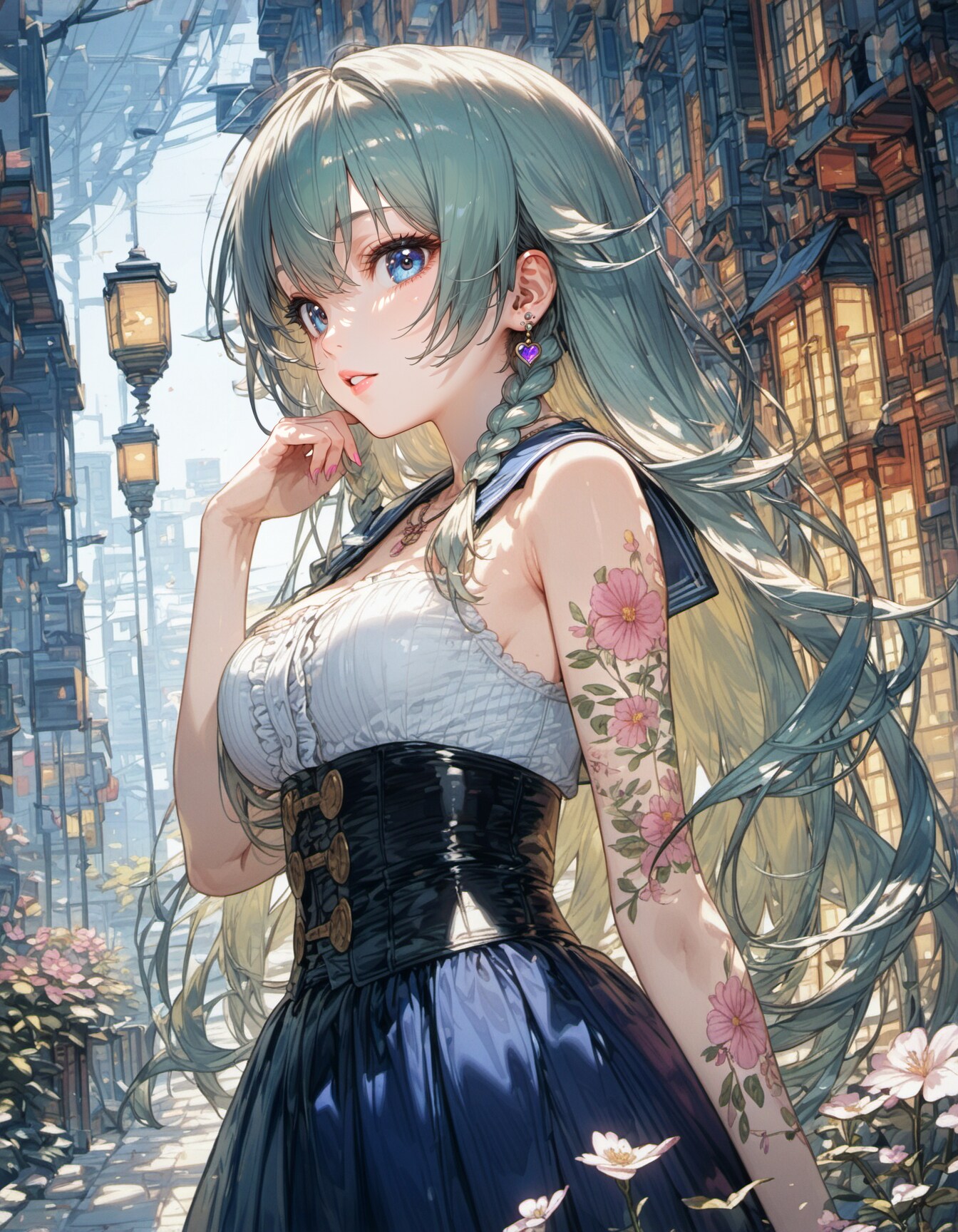 flower tattoo | の人気AIイラスト・グラビア