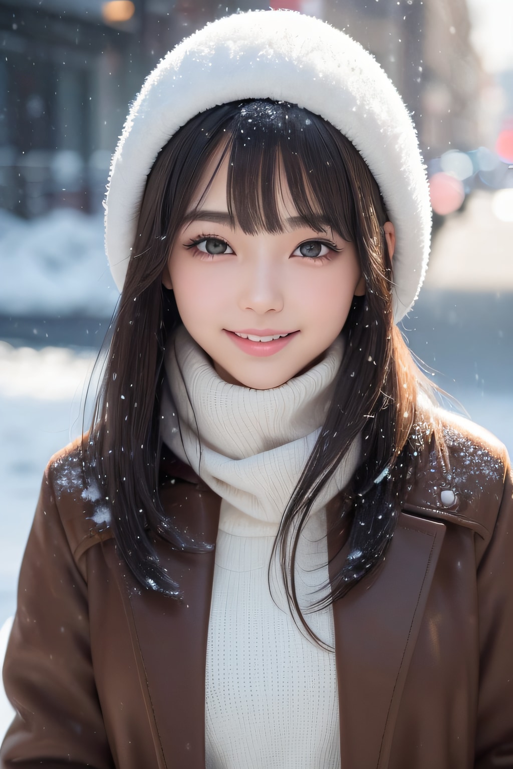 冬の朝、暖かな微笑み