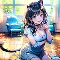 イラスト猫娘 5枚目
