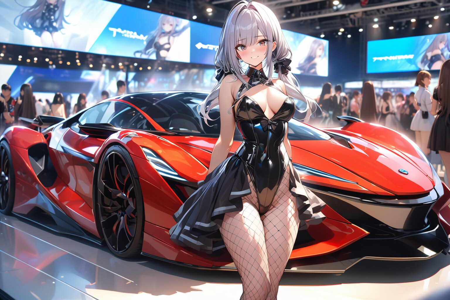 モーターショーのVEGAちゃん
