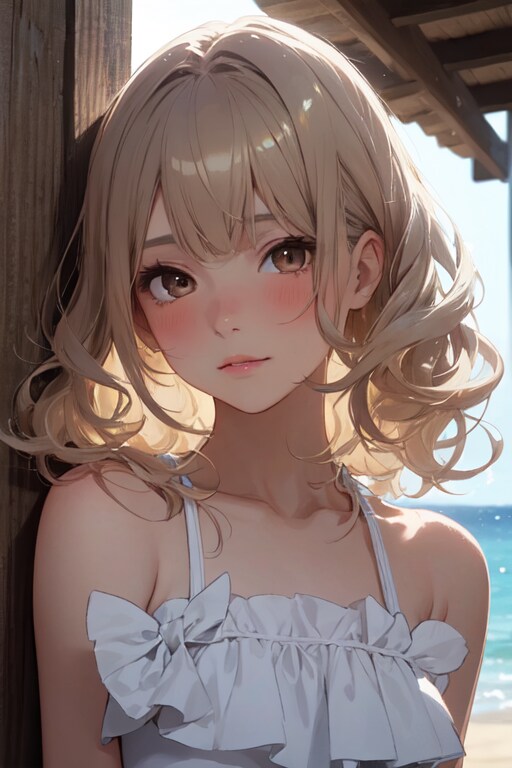 海辺の女の子♡