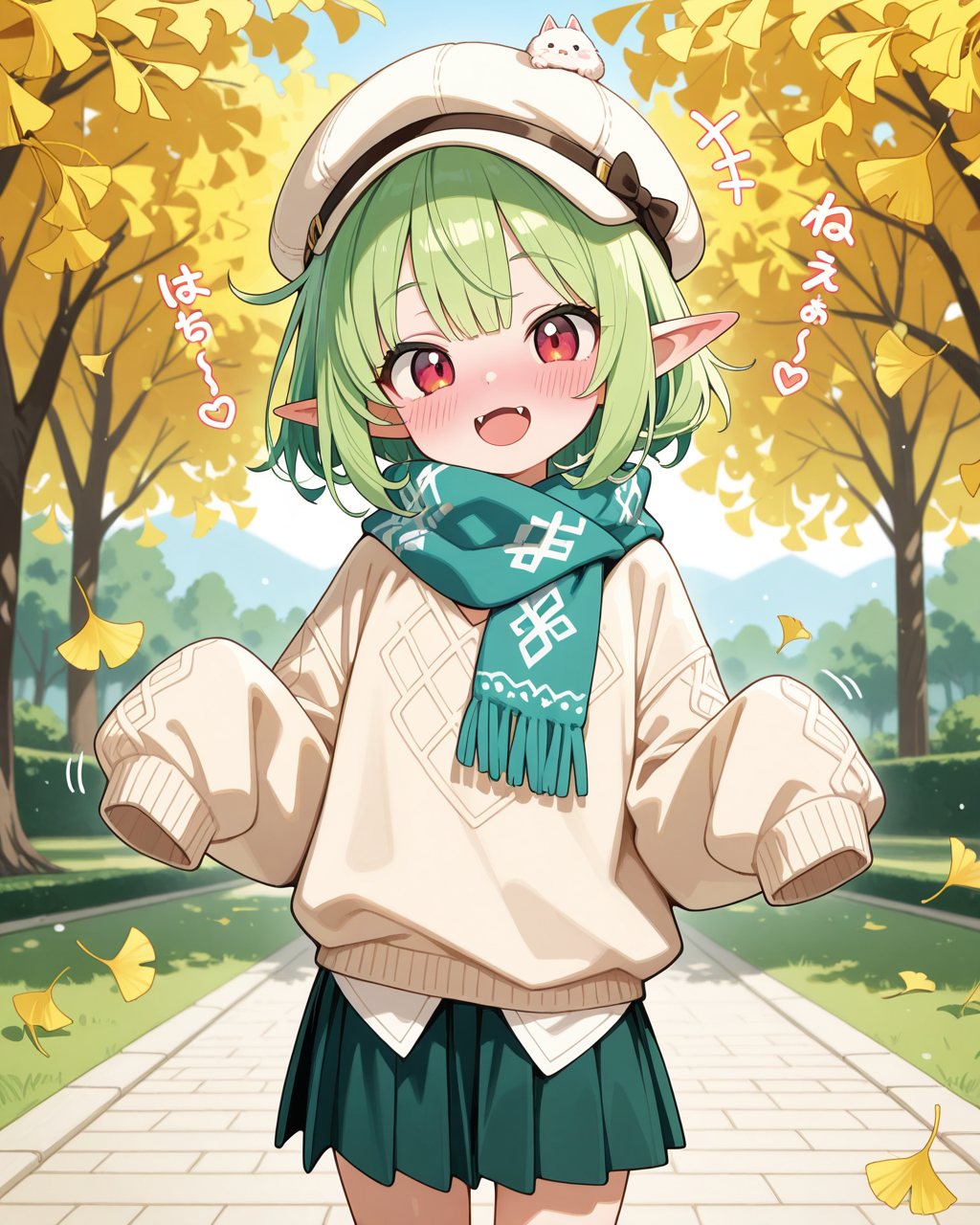 萌え袖エルフさん