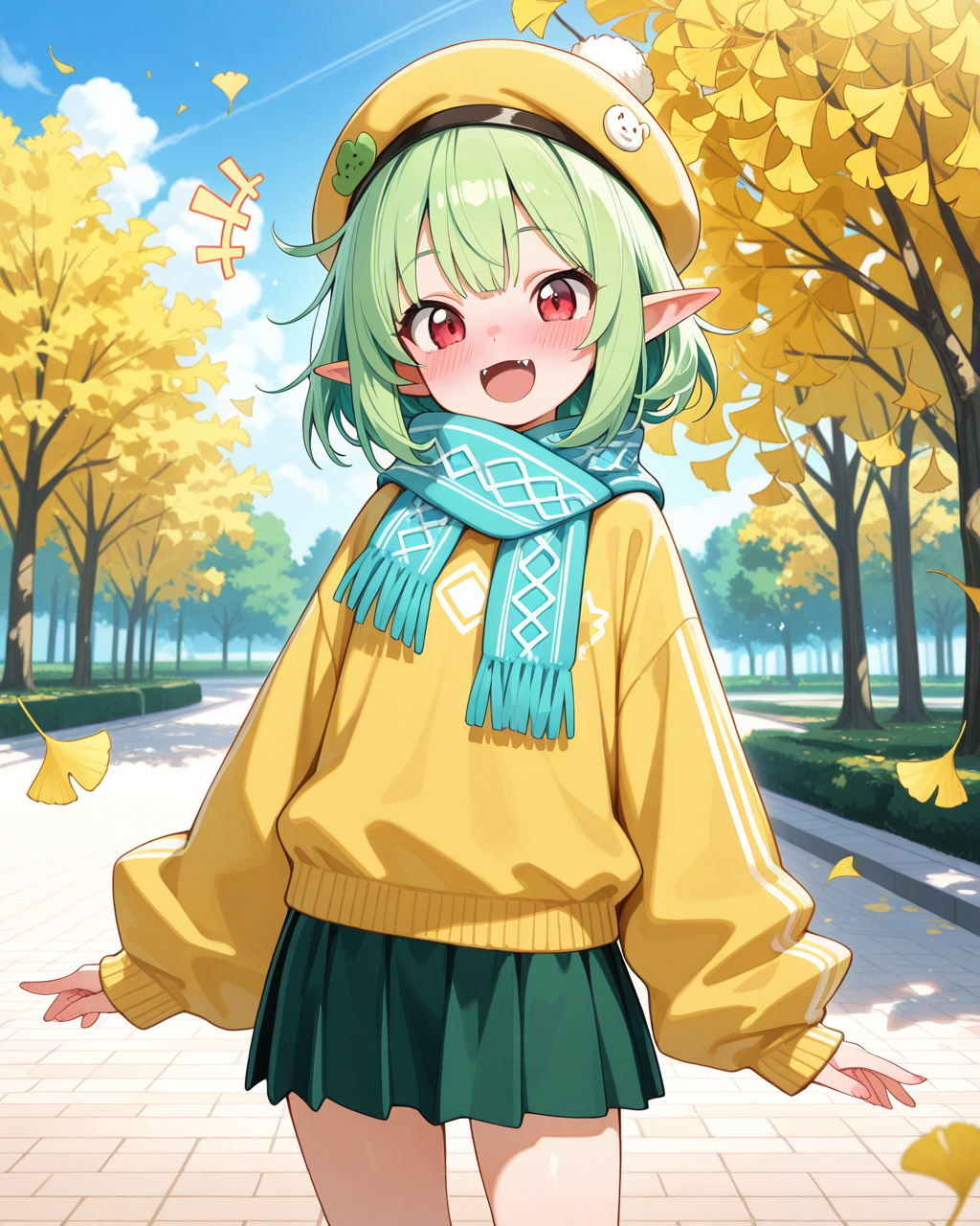 萌え袖エルフさん