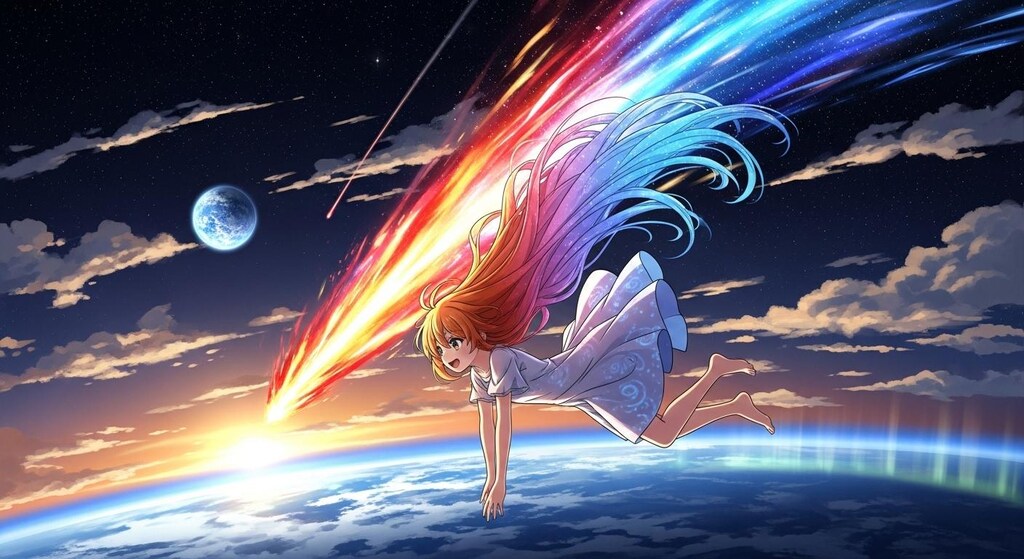 昨日助けた隕石がお礼を言いに来た