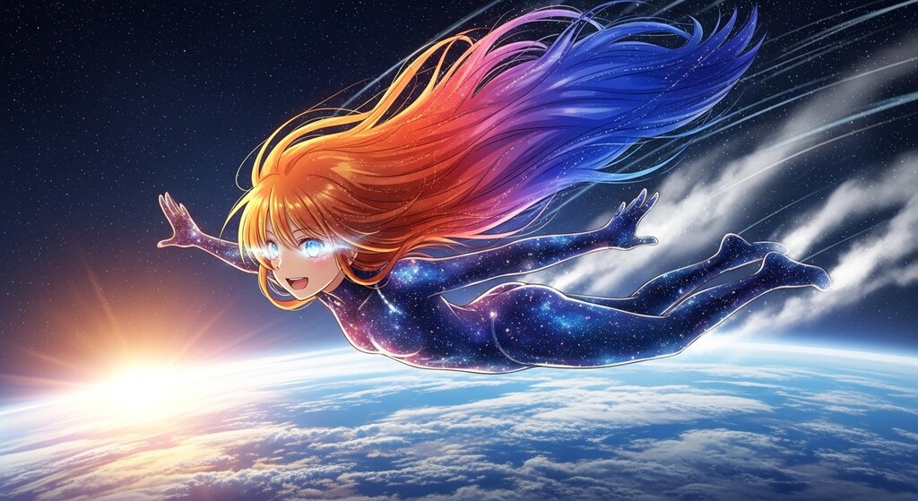 昨日助けた隕石がお礼を言いに来た