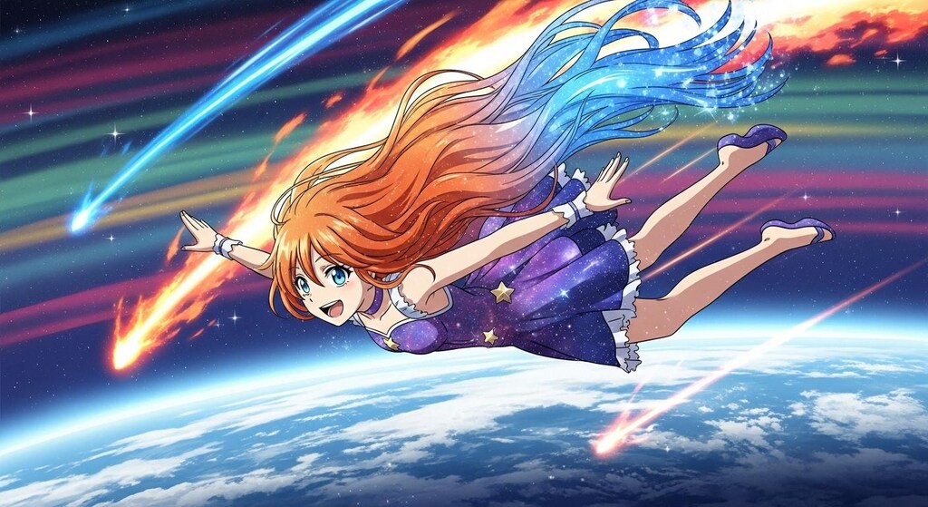 昨日助けた隕石がお礼を言いに来た