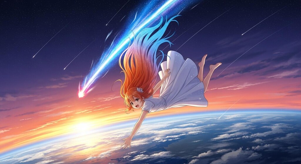 昨日助けた隕石がお礼を言いに来た