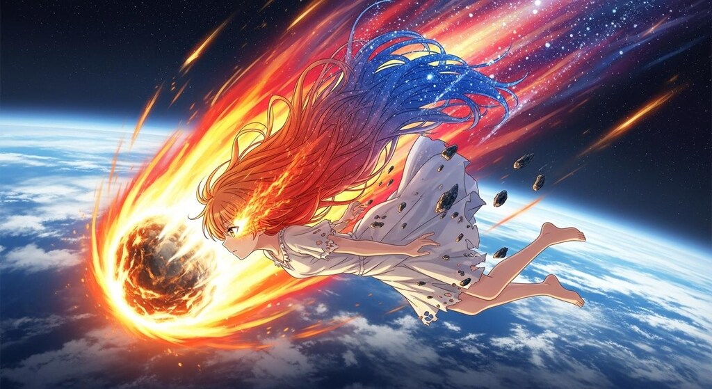 昨日助けた隕石がお礼を言いに来た