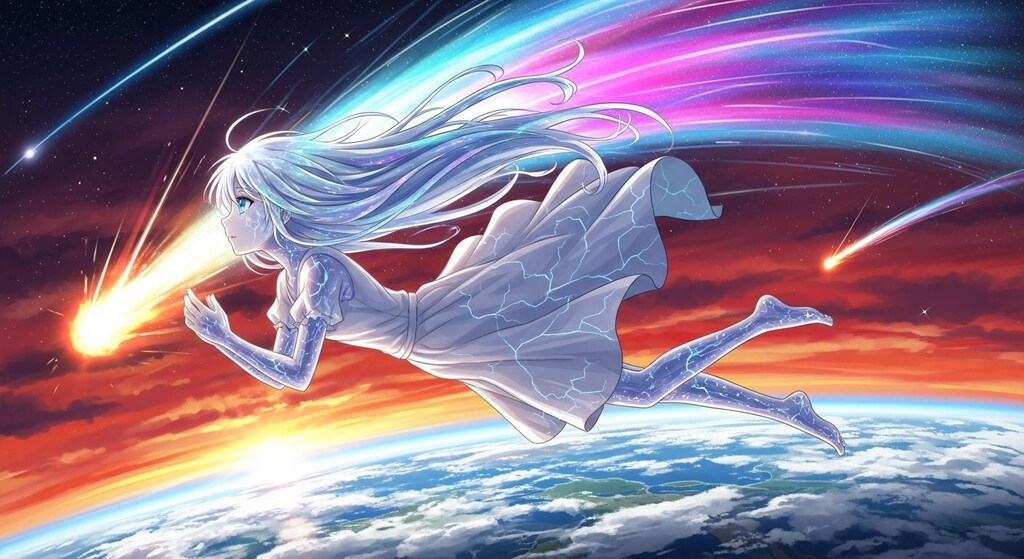 昨日助けた隕石がお礼を言いに来た