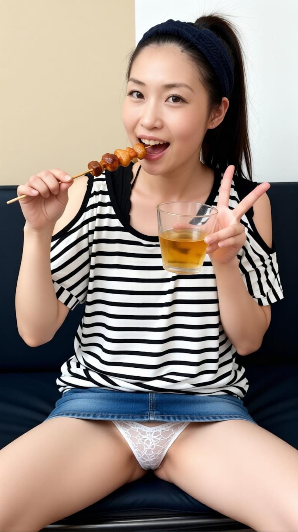 ママ友の宅飲み女子会🍺その①　酔って盛り上がり、人気者の紗織ママにみんなの悪戯もエスカレート♪