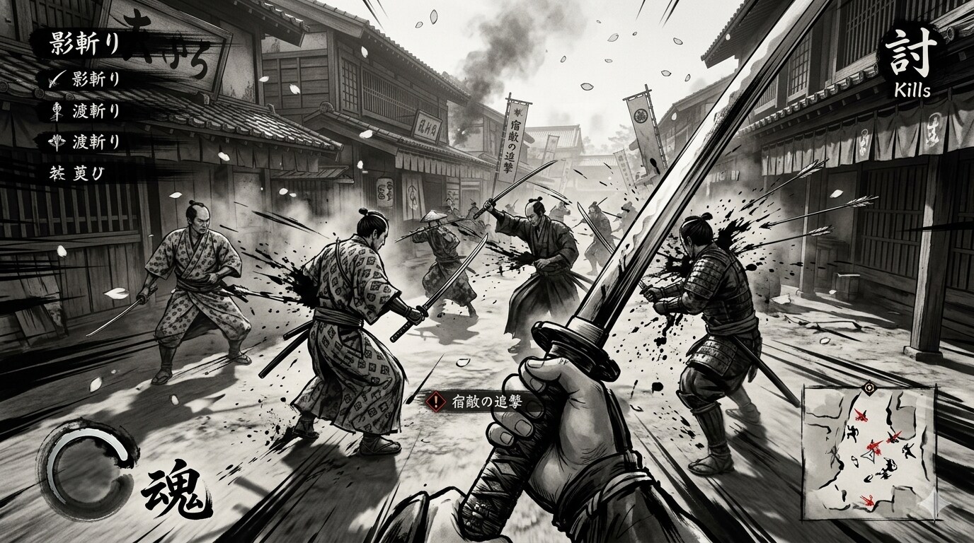 幕末を舞台にした和風剣劇FPS