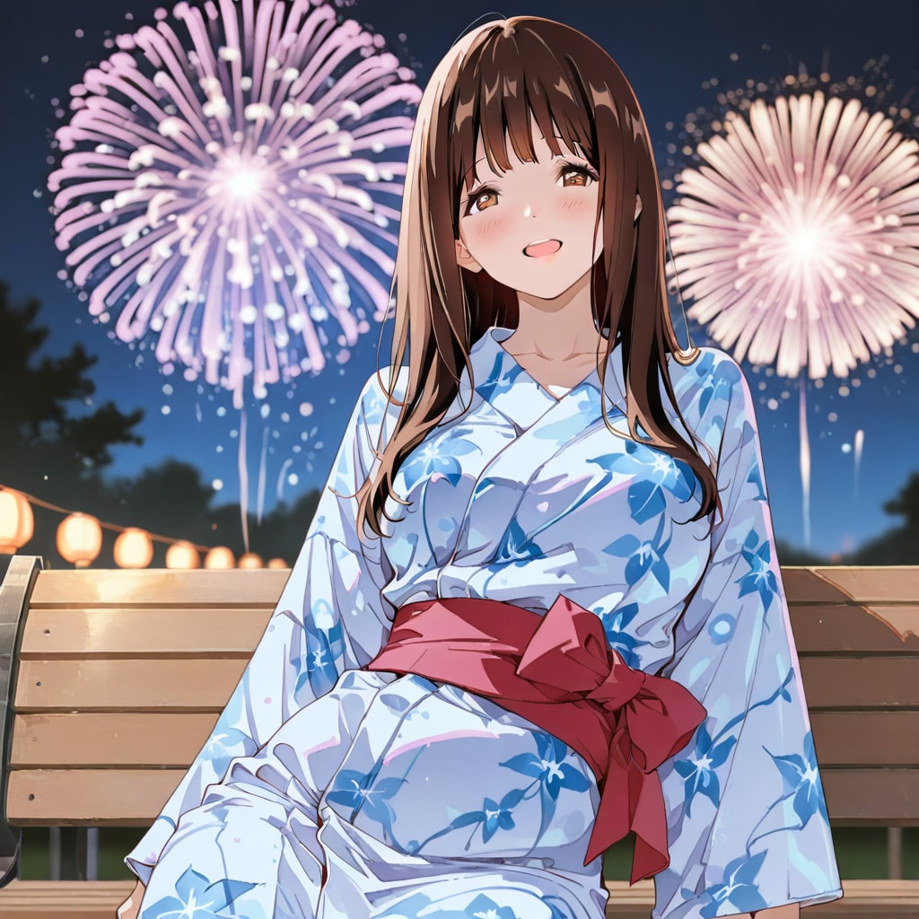 亜豆（浴衣） | の人気AIイラスト・グラビア