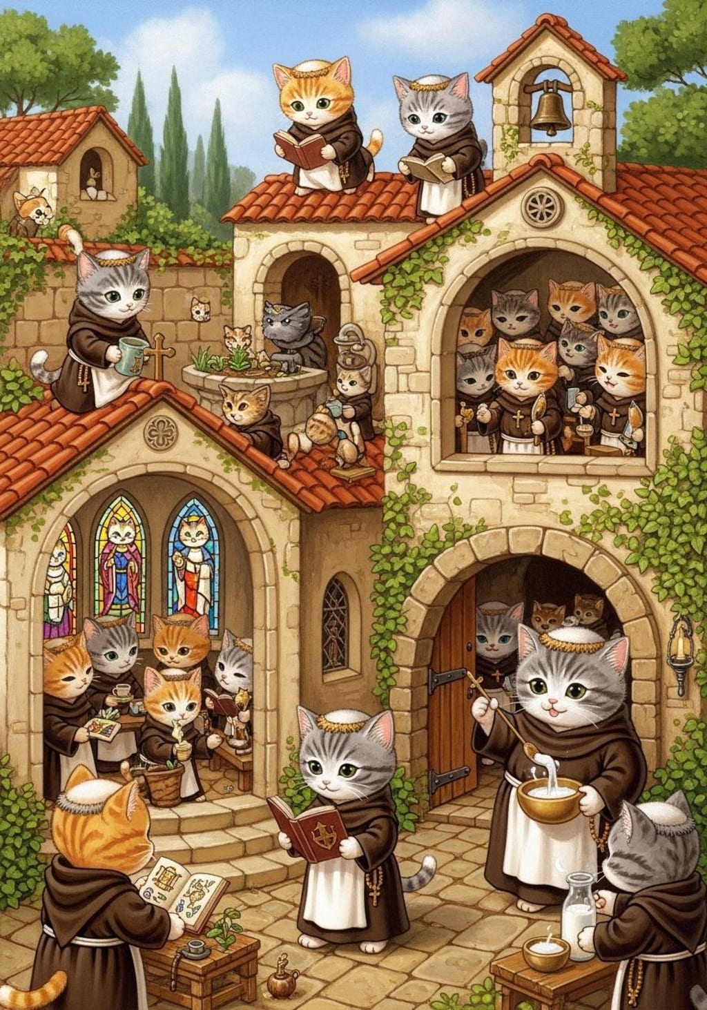 トンスラ：猫の修道士たち